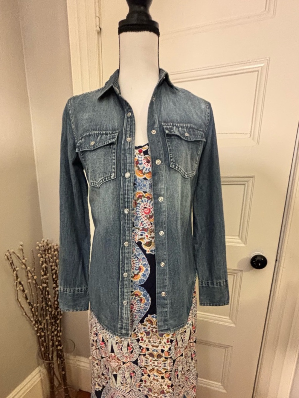 J. Crew Blue Denim Button-Down Shirt NEW